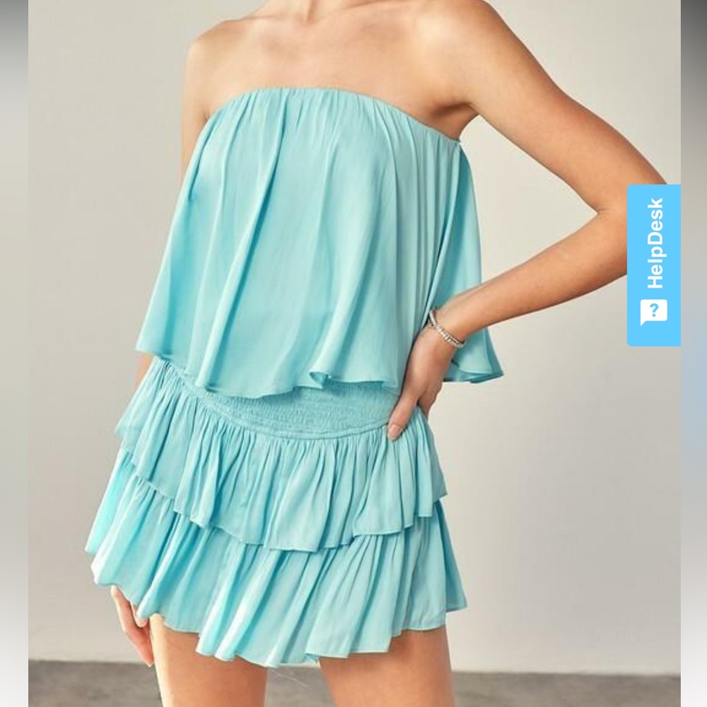 women’s blue romper